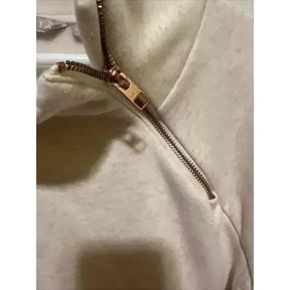 Athleta Cozy Karma Pullover Sweatshirt Oatmeal Heather Cream Women’s Medium - Picture 5 of 16